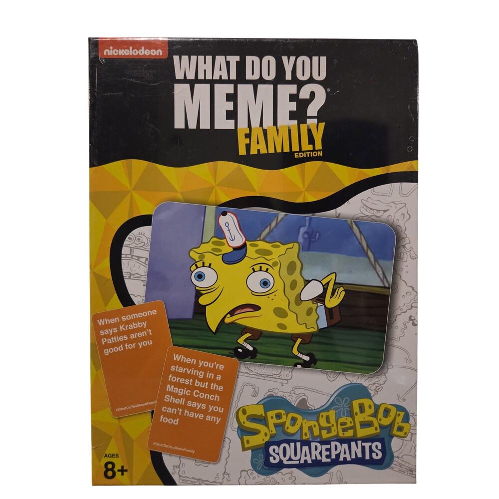 What Do You Meme SpongeBob Family Edition Card Game Ages 8+